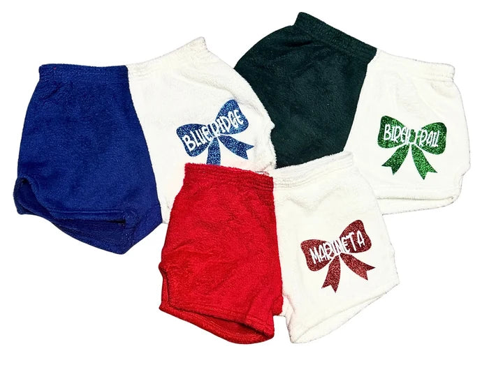 fuzzie shorts w/bow - chippewa