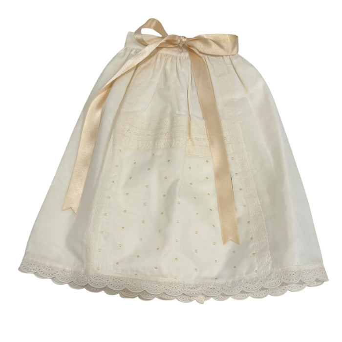 Gabriel Ivory/Beige Lace Faldon Skirt