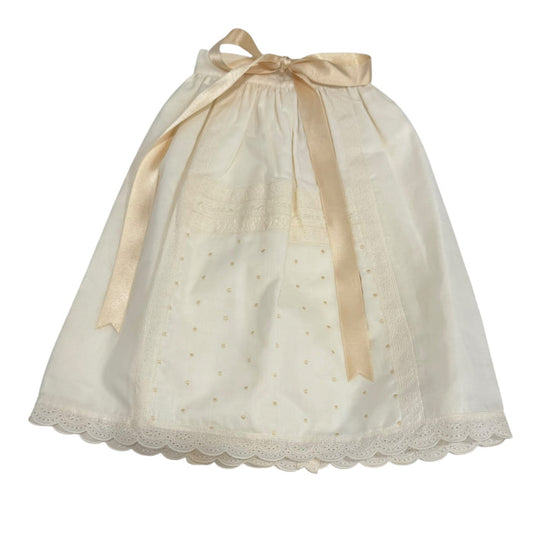 Gabriel Ivory/Beige Lace Faldon Skirt