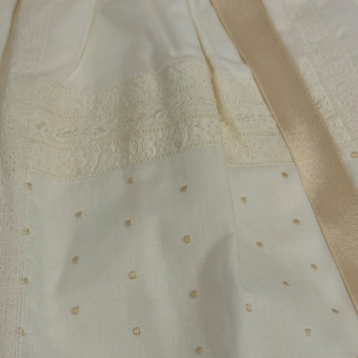Gabriel Ivory/Beige Lace Faldon Skirt