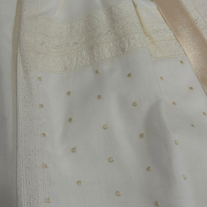 Gabriel Ivory/Beige Lace Faldon Skirt