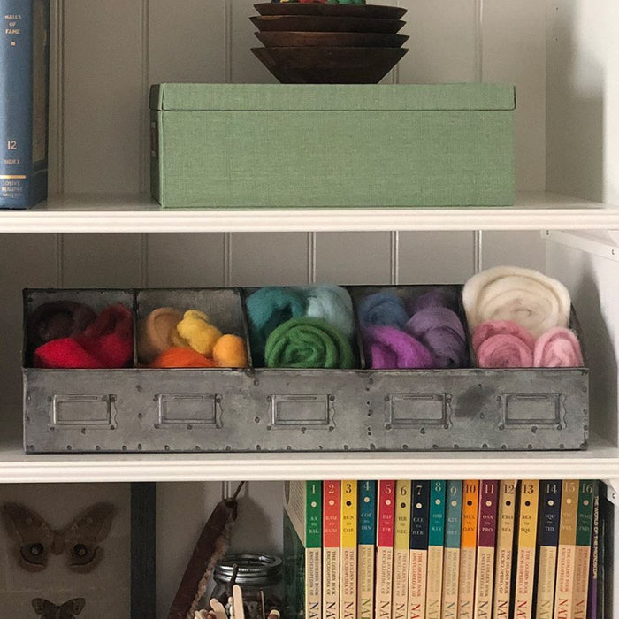 galvanized divided organizer