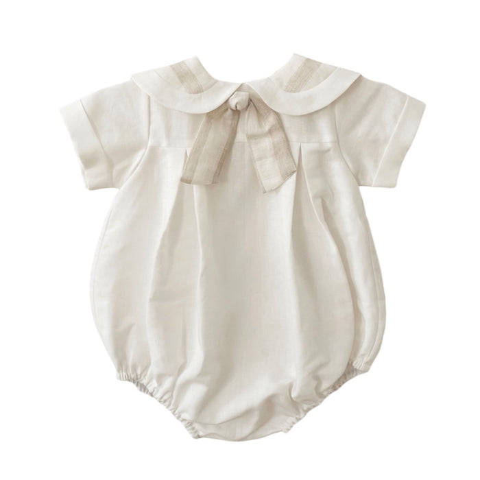 Georgina Beige Sailor Romper