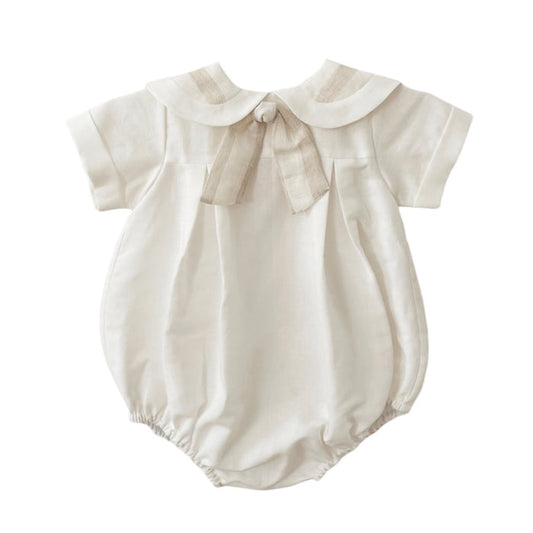 Georgina Beige Sailor Romper