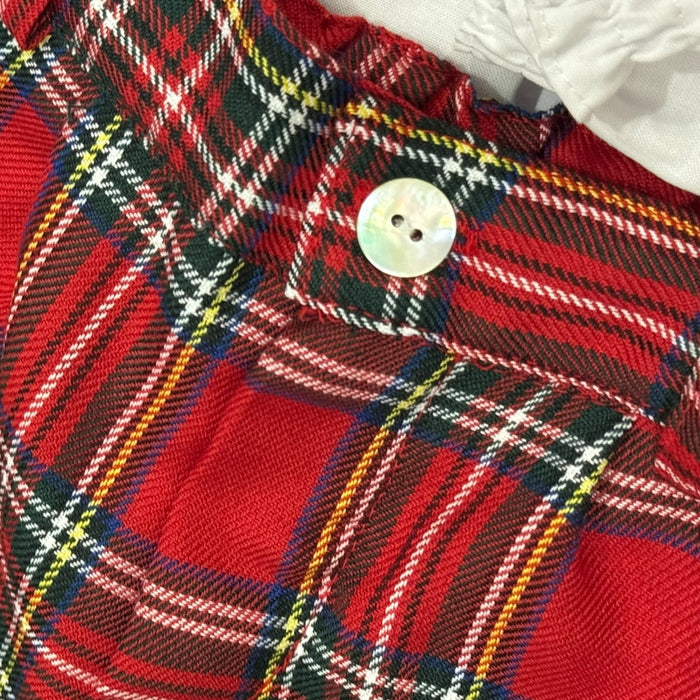 Gerardo Red Tartan 2-Piece Shorts Set