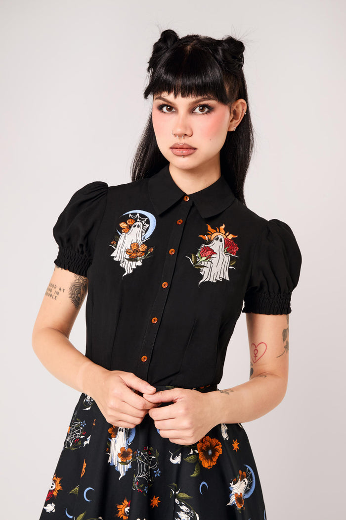 Ghost Flower Blouse