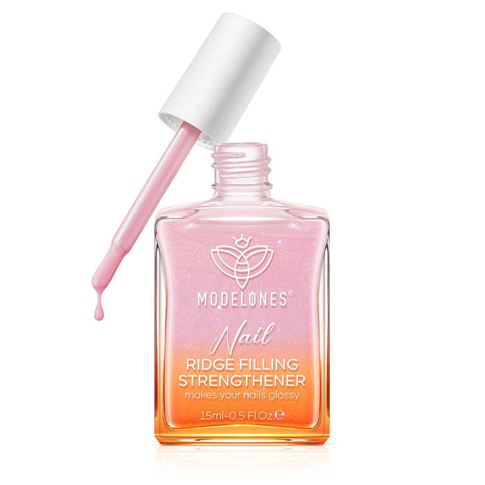 Nail Ridge Filler Strengthener Nail Care MODELONES #glitter-pink