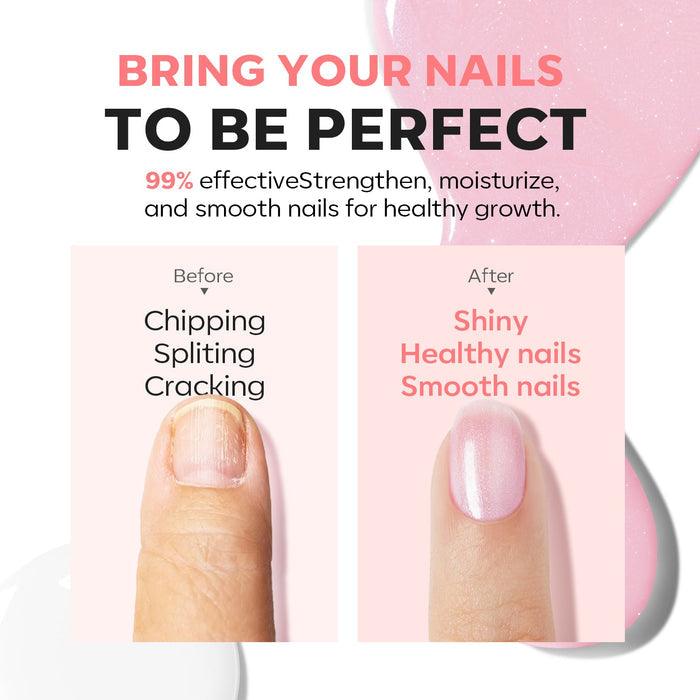 Nail Ridge Filler Strengthener Nail Care MODELONES #glitter-pink