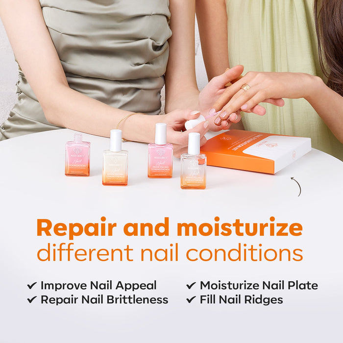 Nail Ridge Filler Strengthener Nail Care MODELONES #glitter-pink