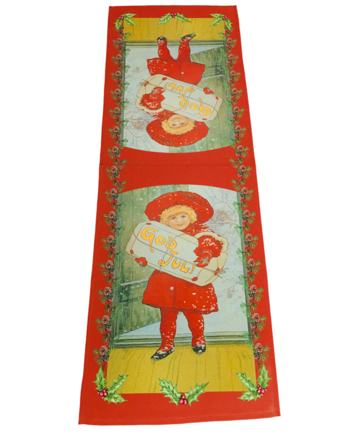 God Jul Girl Table Runner