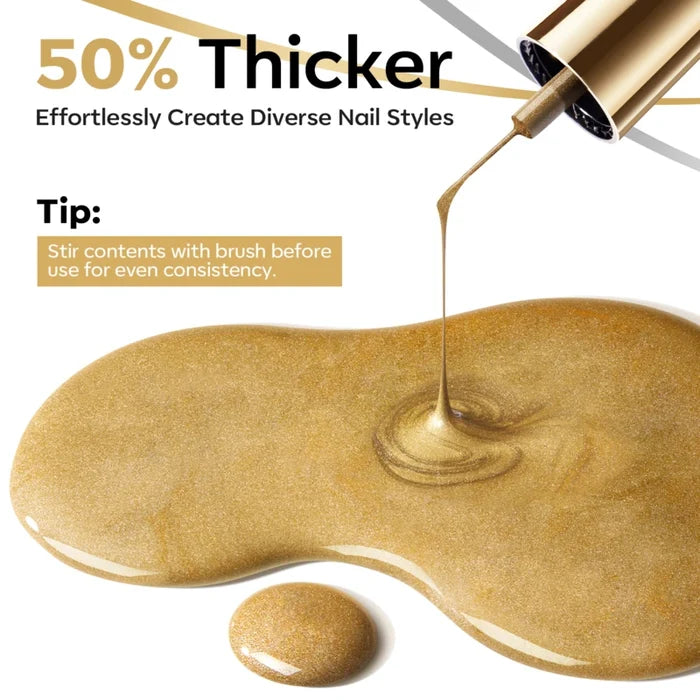 Gold Foil - ExtraDetails Gel Art Liner Duo ExtraDetails Gel Art Liner MODELONES #