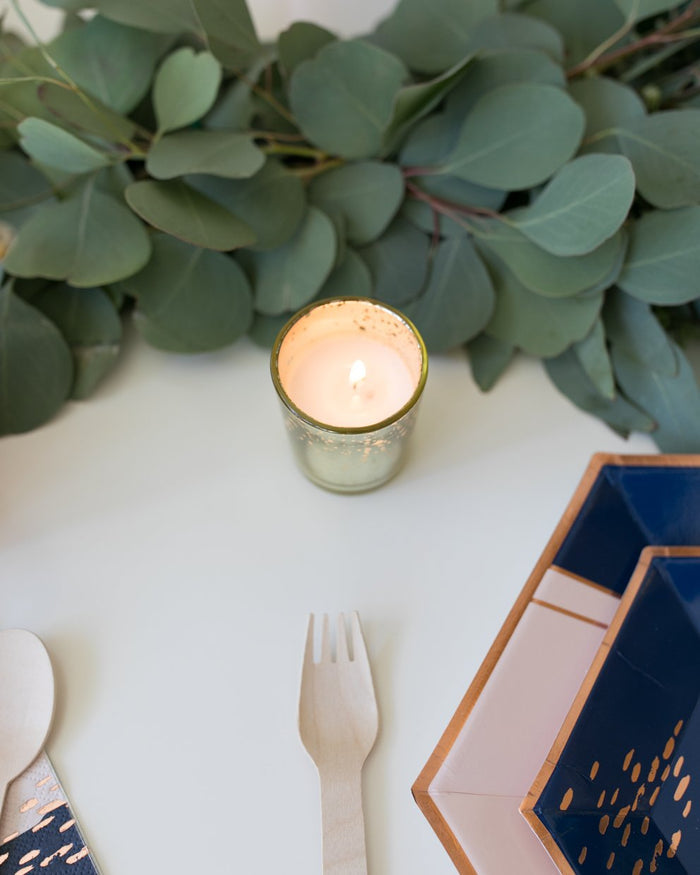 Gold Mercury Votives - set of 6