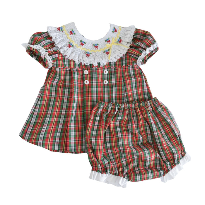 Golden Tartan Girl 2-piece set