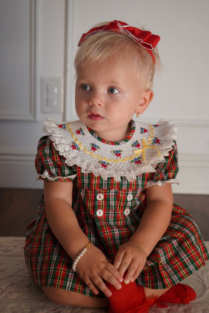 Golden Tartan Girl 2-piece set