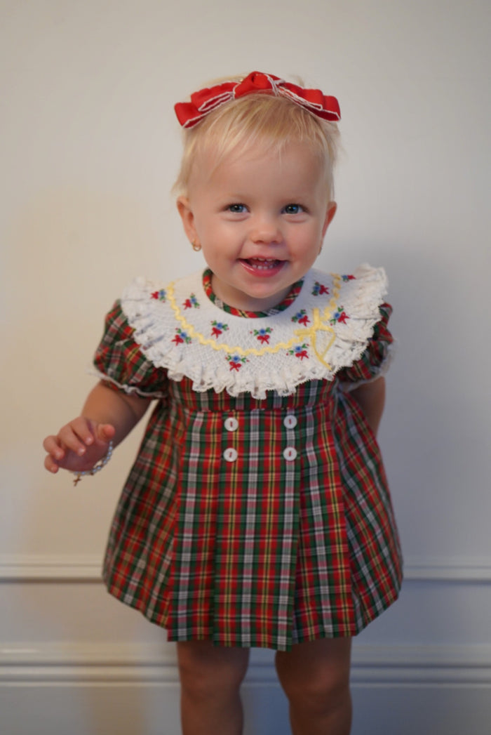 Golden Tartan Girl 2-piece set