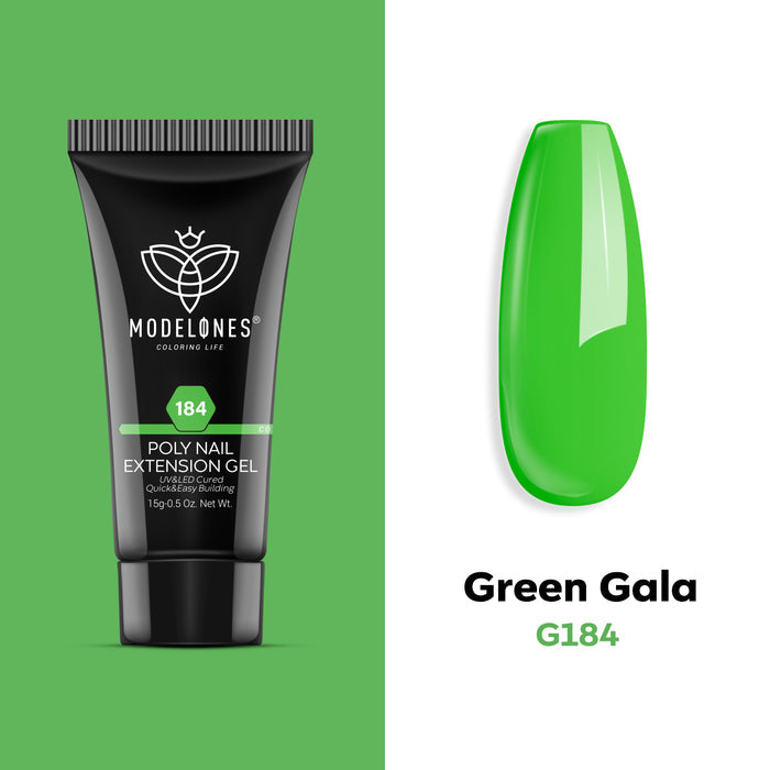 Green Gala - Poly Nail Gel (15g) Poly Nail Gel MODELONES #