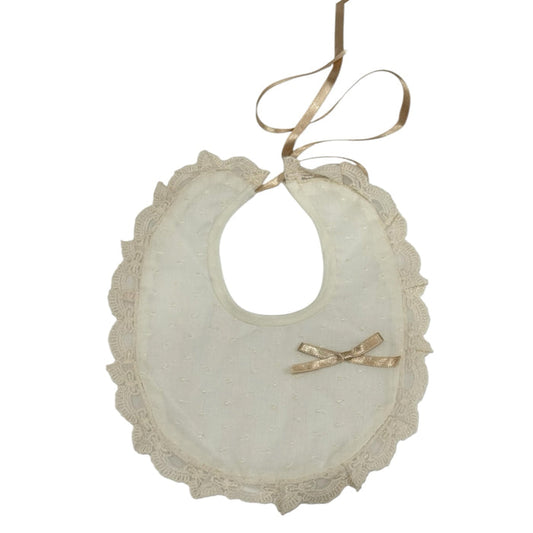 Greg Ivory Lace Luxe Bib