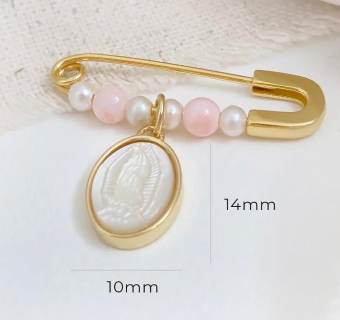 Guadalupe Nacar Virgin Blush Baby Pin