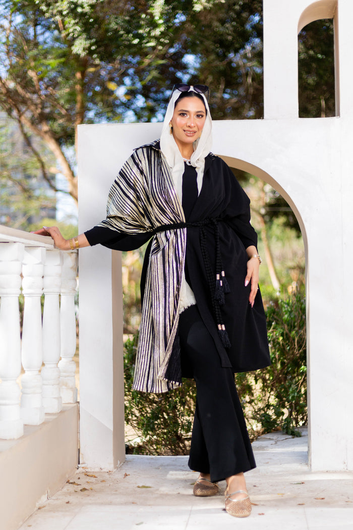 Half & Half Kaftan detail view from Debaj women’s kaftan collection