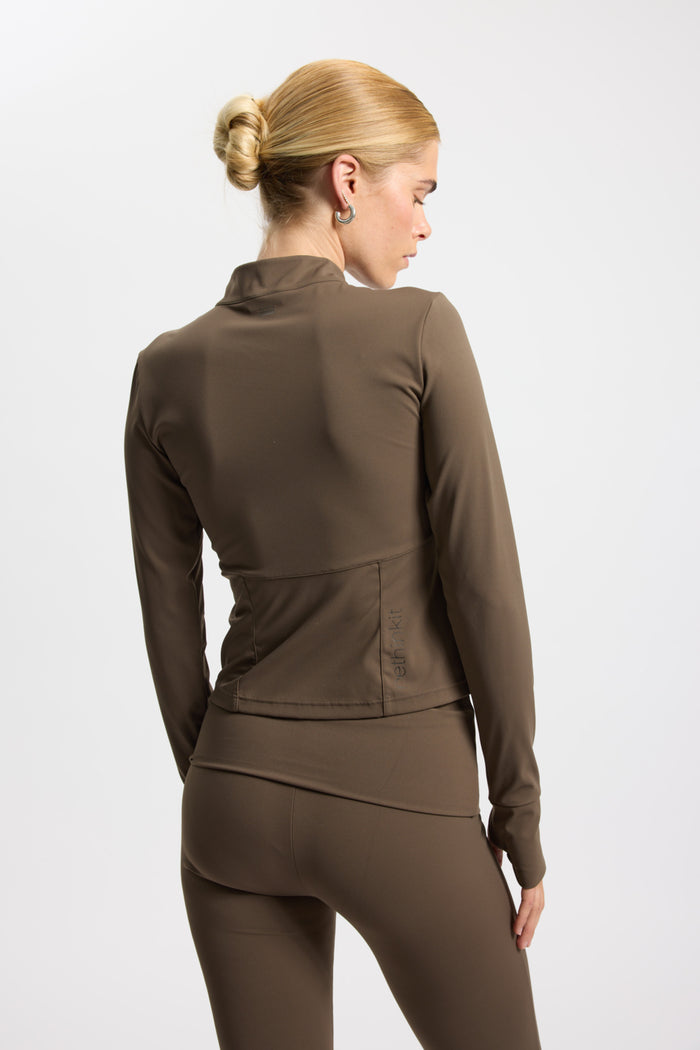 Rethinkit Half zip Haft Zip 3053 dark brown
