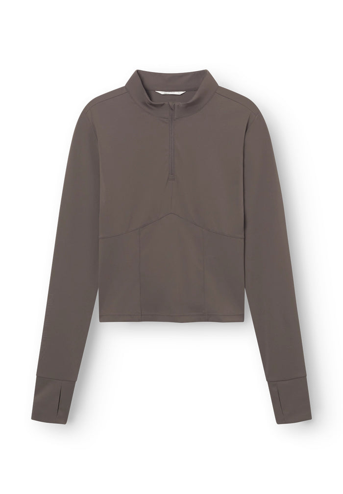Rethinkit Half zip Haft Zip 3053 dark brown