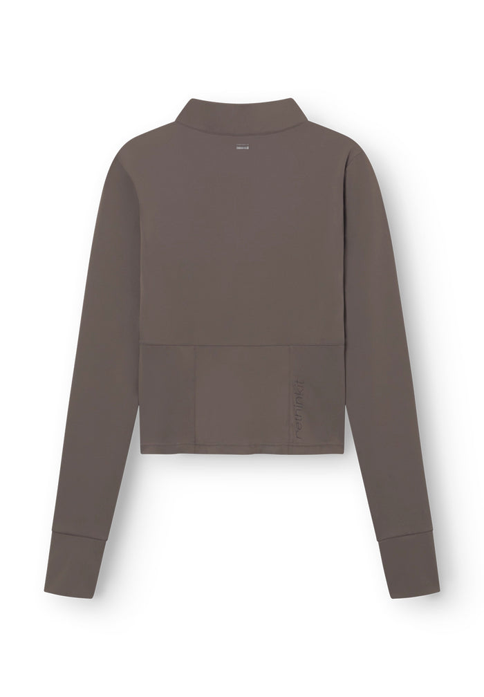 Rethinkit Half zip Haft Zip 3053 dark brown