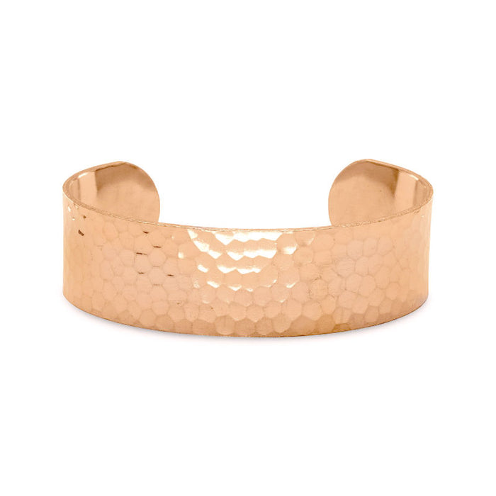 hammered solid copper cuff bracelet