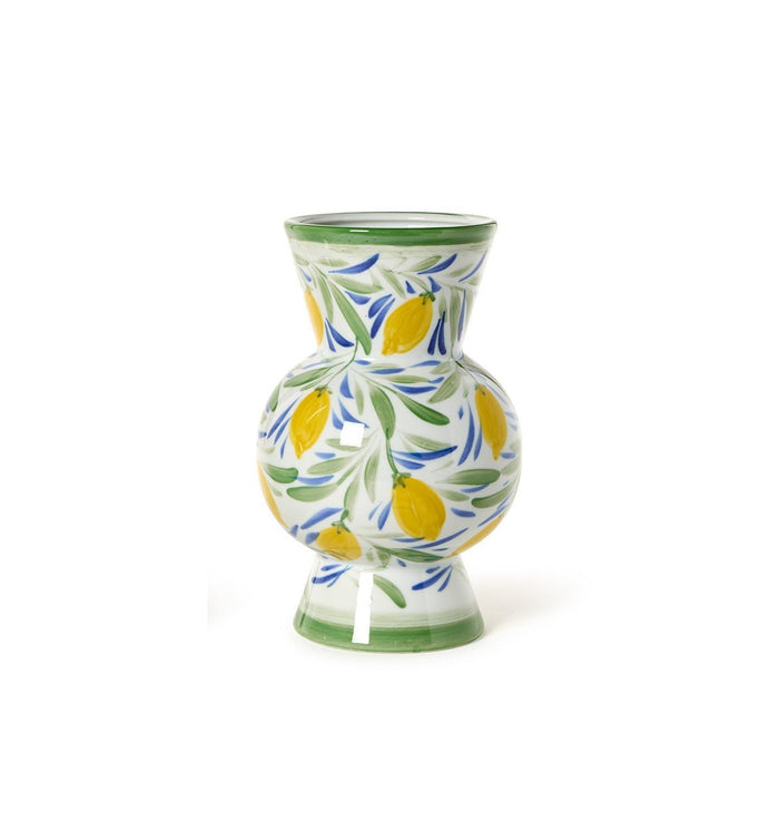 Hand-Painted Lemon Vases