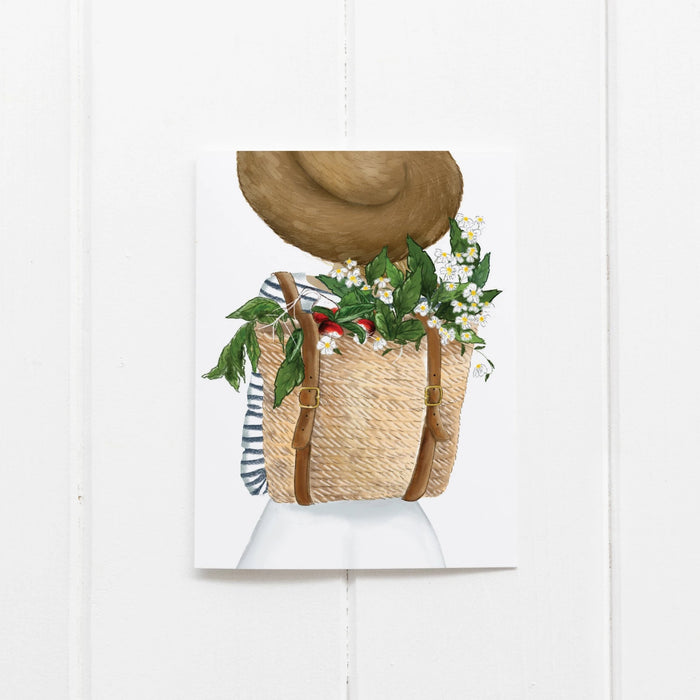 Harvest Girl Card