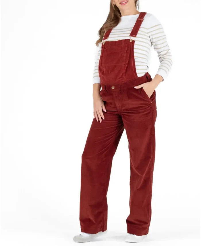 Havana Clyde velvet maternity overalls - Salopette