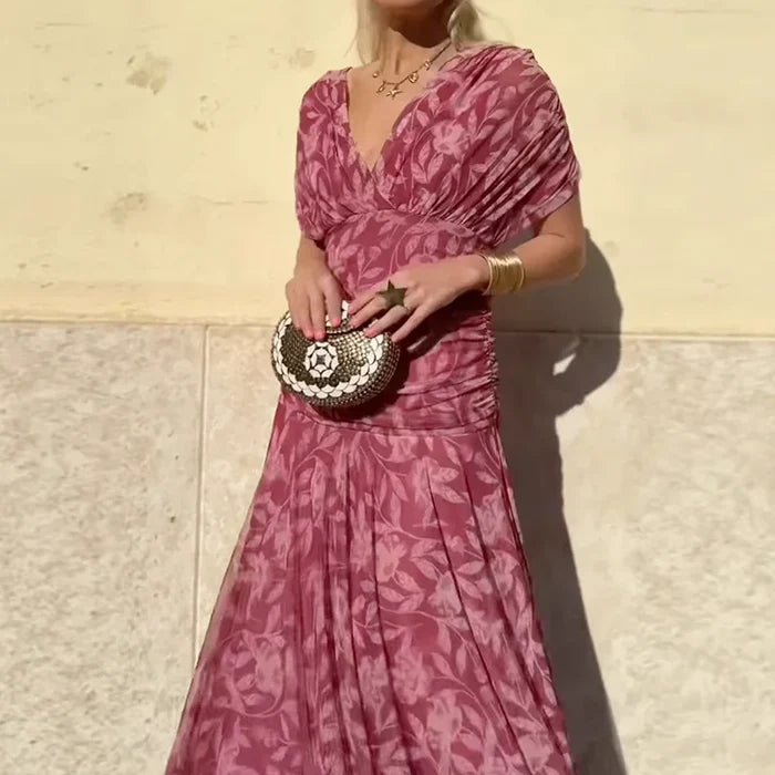 Hayden Laluna® | Elegant Dress With V-Neckline