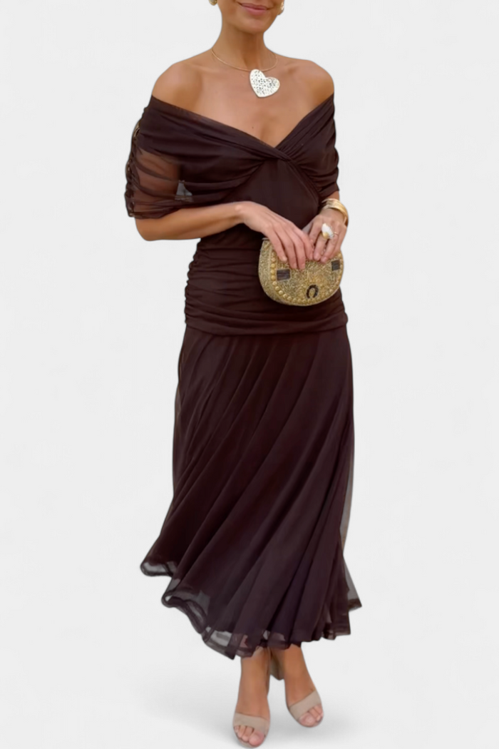 Hayden Laluna® | Elegant Dress With V-Neckline