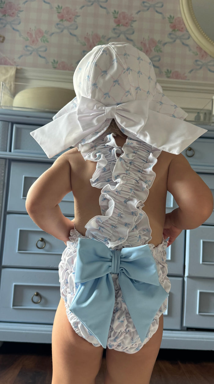 Helena Bows Cotton Girl Sunny Hat