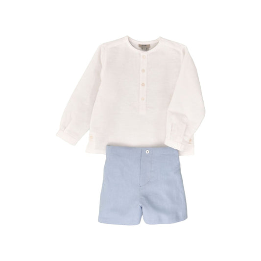 Helgue Dusty Blue Long Sleeves 2-Piece Boy Set