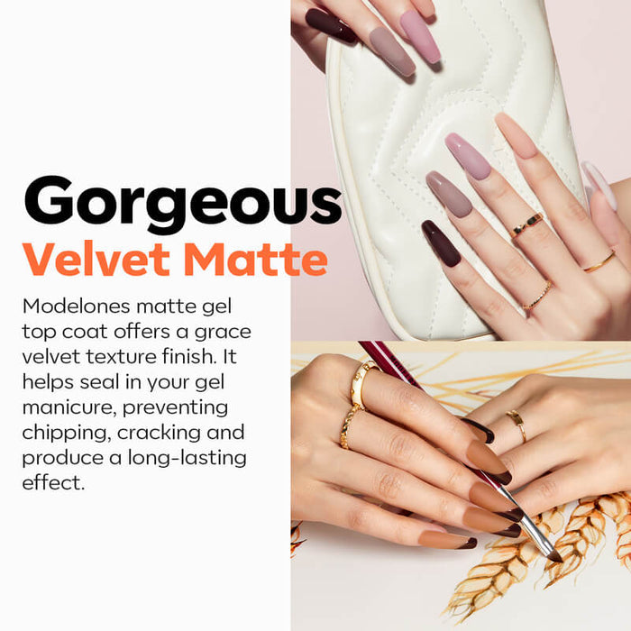 Free Hema-Free Matte & Shine Top & Base Coat Set Gift MODELONES #