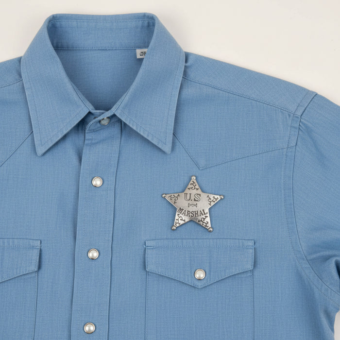 historic replica us marshal tin star badge pin