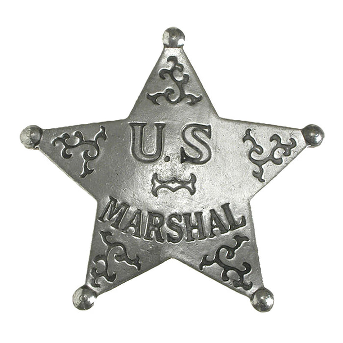 historic replica us marshal tin star badge pin