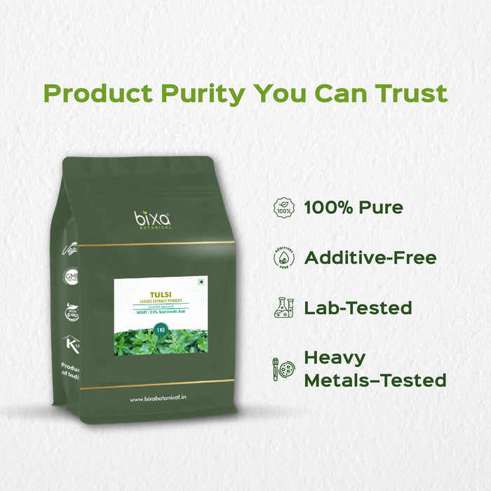 Holy Basil / Tulsi (Ocimum Sanctum) Dry Extract - 2.5% Total Usrolic Acid by HPLC