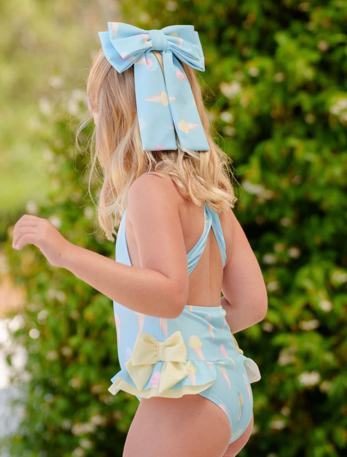 Ice Cream Lycra XL Hair Bow