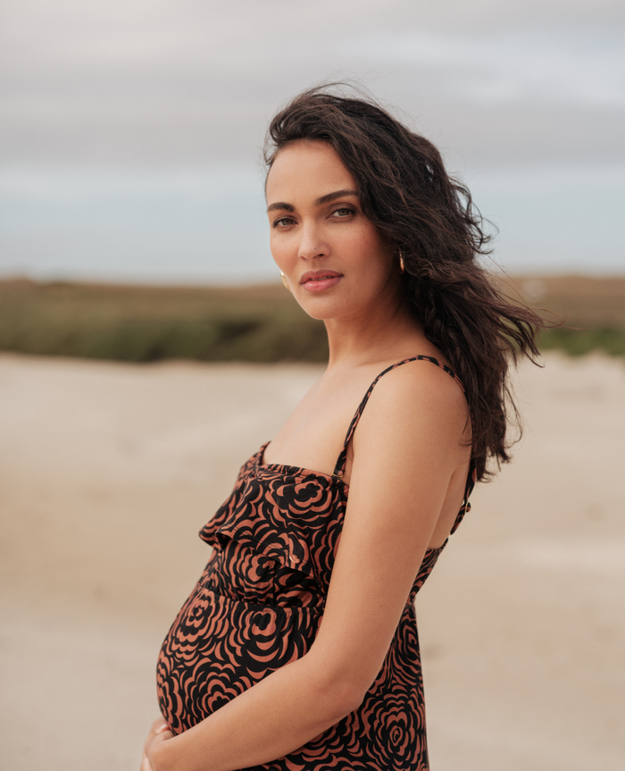 Irma maternity and nursing jumpsuit - Brown