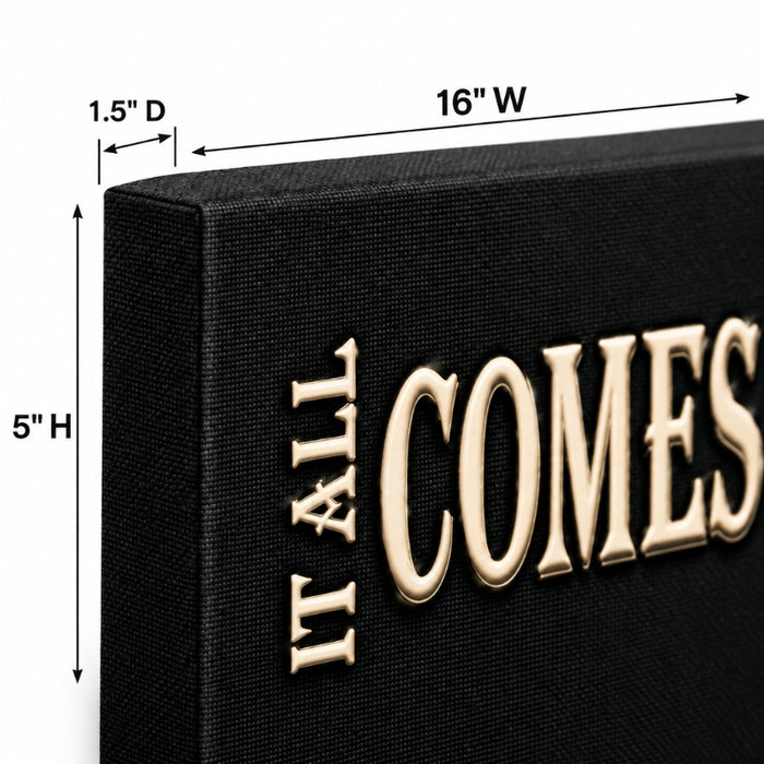 it all comes out in the wash canvas print