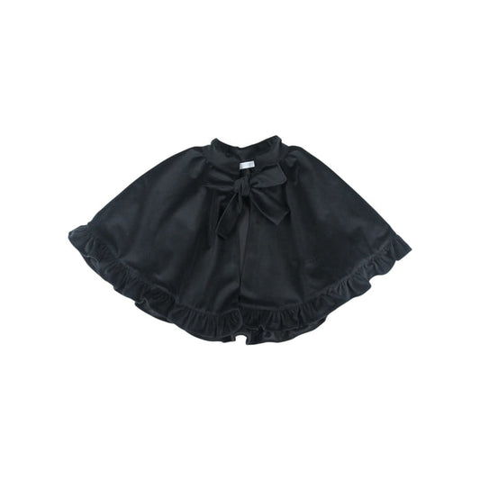 Jackie Black Velvet Cape