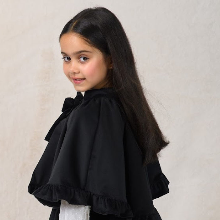 Jackie Black Velvet Cape