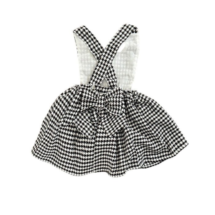 Jackie Black&White Houndstooth Girl 2-Piece Romper Set