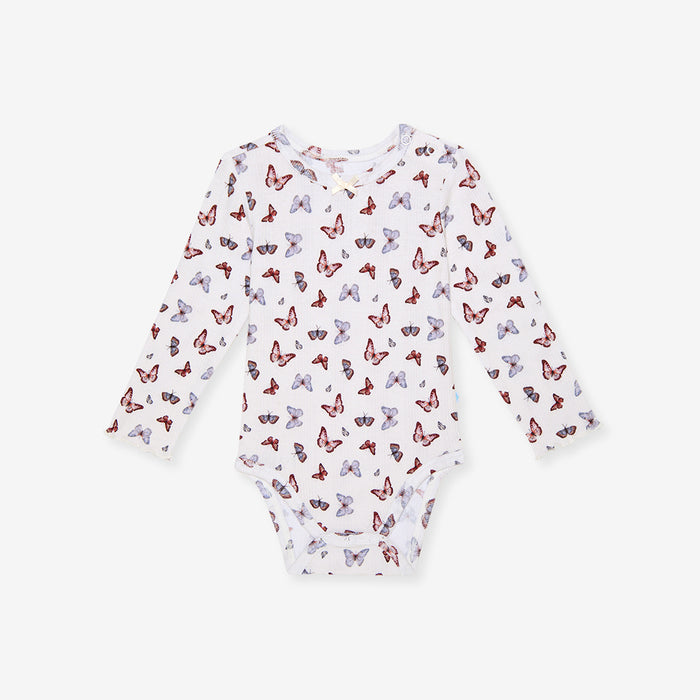 Joan Pointelle Lettuce Edge Bodysuit