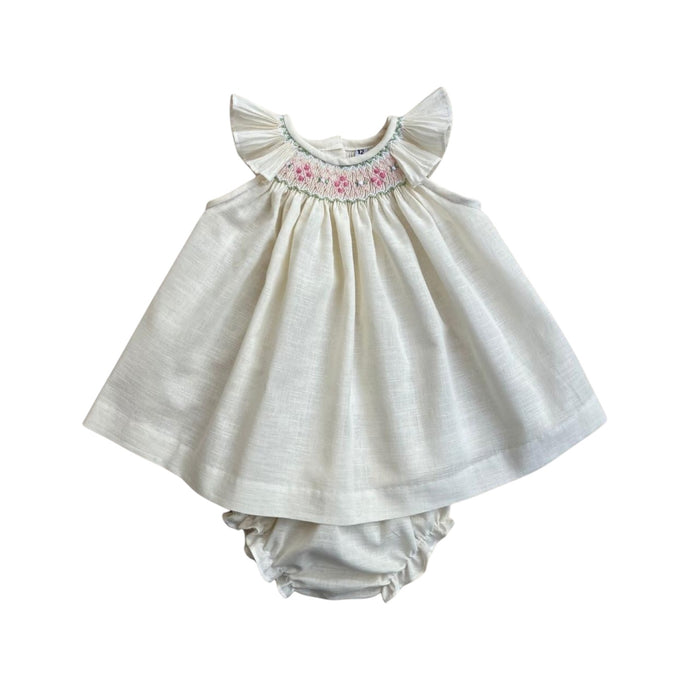 Joni Cream Handsmocked Girl 3-Pc Set