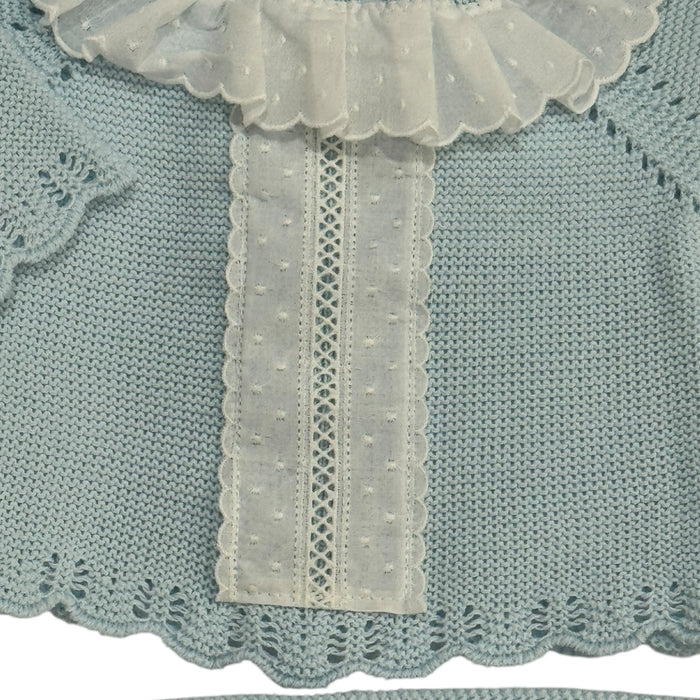 Jordan Light Blue/White 3-Piece Knitted Set