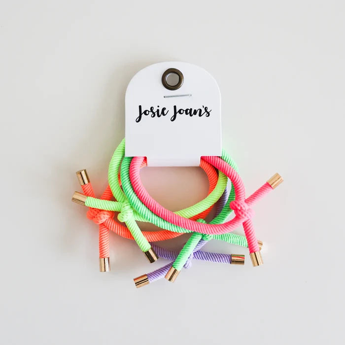 Josie Joan's Hair Tie Essentials Set of 5 | Neon Nora