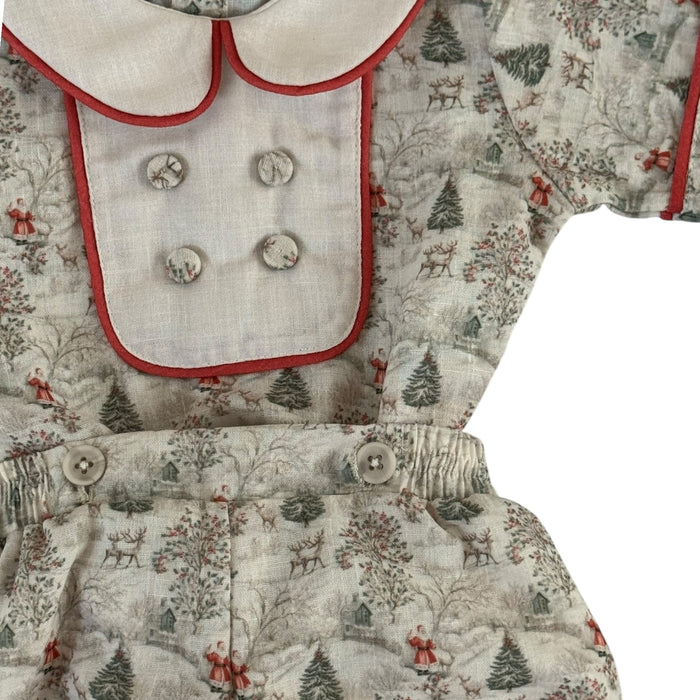 Joy Santa Toile Red Boy 2-Piece Set