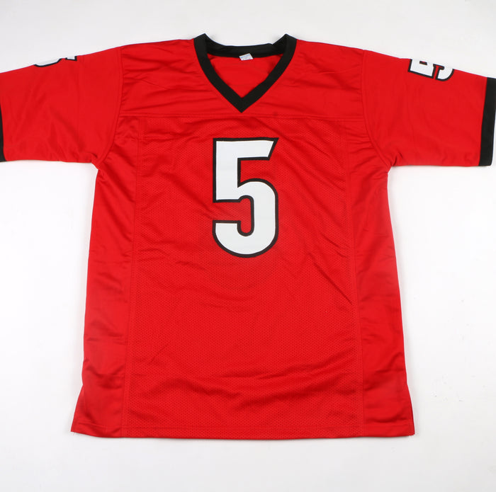 Kelee Ringo Signed Jersey Custom Red Georgia Bulldogs on